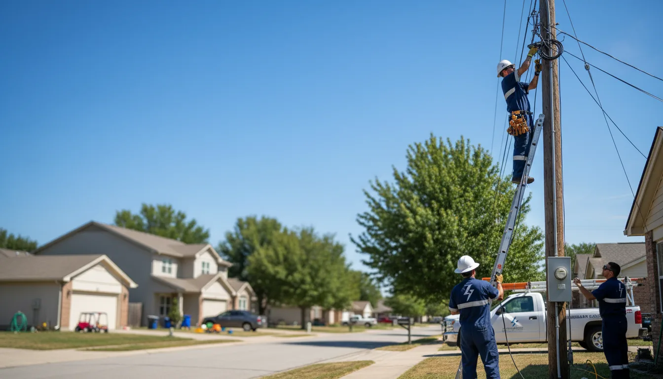 Residential electrician providing installation services in Fort Stewart, GA